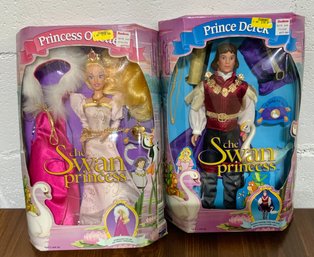 2 NEW IN THE BOX The Swan Princess By Tyco ~ Princess Odette & Prince Derek ~