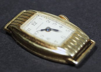 Hamilton 17 Jewels Ladies Gold Filled Wristwatch Very Clean