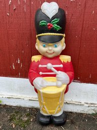 Vintage Drummer Boy 34' Blow Mold Christmas Lawn Decoration