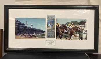 125th Kentucky Derby Winning Jockey Chris Antely Autograph 5/1/99 The Horse- Charismatic & Club Ticket   LPWAA