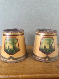 2 Vintage Lamp Shades