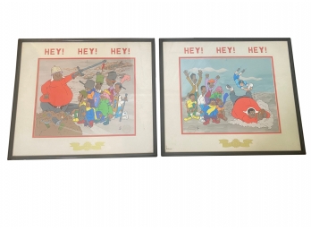 Pair Of Fat Albert & The Cosby Kids - Original Animation Art (F)