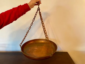 Hanging Copper Bowl