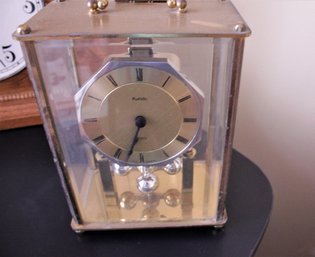 Glass And Brass Chiming Clock