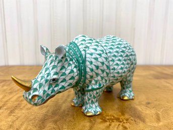 Herend Hungary Porcelain Rhinocerous