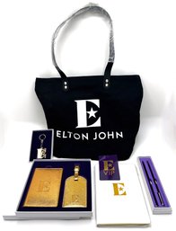 Complete Elton John Farewell Yellow Brick Road Tour VIP Swag Bag With  Passport Set, Journal & Pens