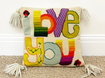 A 'Love You' Throw Pillow