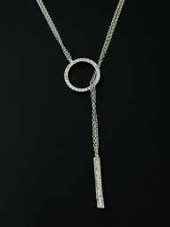 Custom Made Multiple Diamonds & 14k White Gold Elegant Chocker Necklace