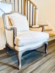 French Bergere Linen Chair