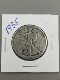 Beautiful 1935 Walking Liberty Silver Half Dollar