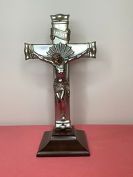 Metal Standing Crucifix