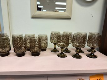 Set Of Vintage Glasses