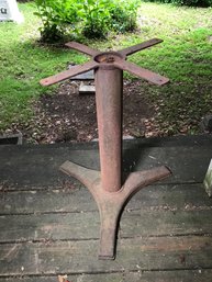 Amazing Antique / Retro Cast Iron Table Base / Industrial - Many Uses - Nice Rusty Patina - Great Table Base !