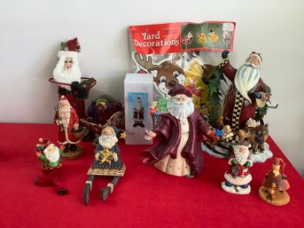 Santa Decor Christmas Lot #43