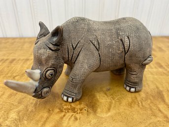 Casals Hand Made Pottery Rhinocerous