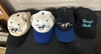 Lot Of Caps / Hats - Three Sonny P Stable & One Sonny's Stable - Multicolor                  LP/A1