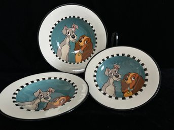 Adorable Disney Lady And The Tramp Pasta Bowls