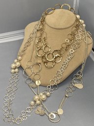 Three Long Costume Necklaces