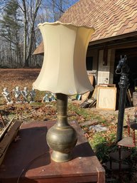 PERSIAN ENAMELED TABLE LAMP