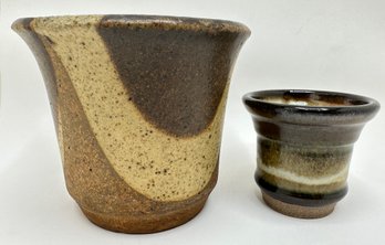 2 Handmade Ceramic Planters
