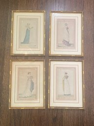 Set Of 4 - European Costume Prints (K)