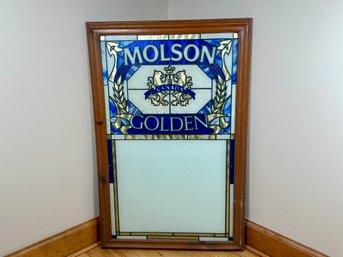 Molson Golden Framed Sign