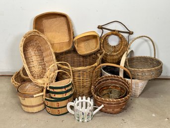 A Large Assortment Of Woven Baskets #2