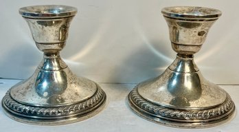 Sterling Silver Candlestick Holders