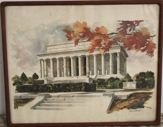 Paul N Norton Lincoln Memorial Building Print