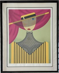 A Vintage Silkscreen 'Vicky,' Signed And Numbered By Artis Robin Morris