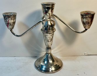 Duchin Creation Sterling Silver 3 Candle Candelabra