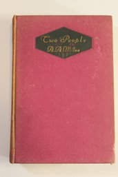 Two People 1931 A.A Milne E.P. Dutton Stated First Edition