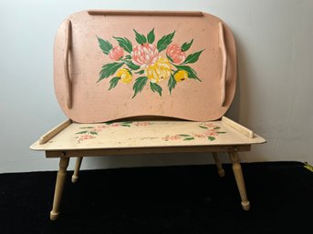 Pair Of Wooden TV Trays