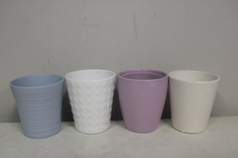 Lot Of 4 Flower Pots 5.5by5