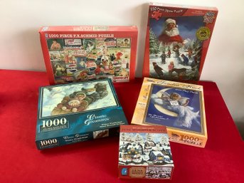 NEW Puzzles Lot Christmas Lot # 45