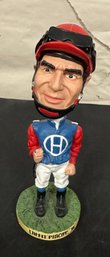 Rare Racetrack Memorabilia - Lafitt Pincay, Jr. Bobblehead - SGA - 2002 - Calder Race Course. LP/a3