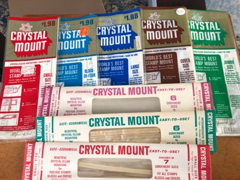 Crystal Mount For Postage Stamps, Blocks & Covers - All Different Sizes