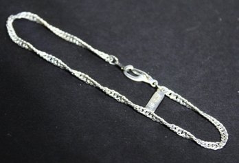 Fine Sterling Silver 7' Long Fancy Link Bracelet