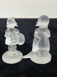 2 Piece Goebel Glass Figurine Collection