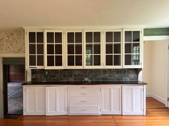 A Glass Door Pantry Cabinet - Annex