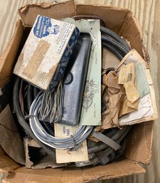 Box Of Train Parts And Pieces