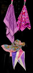 Vintage Purple Passion Collection Of 4 Scarves