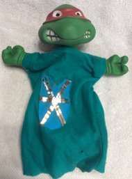 Vintage Teenage Mutant Ninja Turtles Raphael Hand Puppet