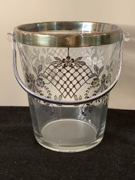 Sterling Silver Trimmed Ice Bucket