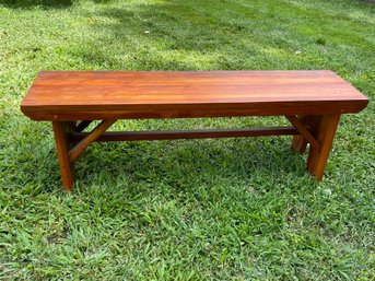 Handmade Wooden Bench 4' 6' Length X 1'2' Width