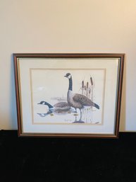SIGNED PRINT OF GEESE