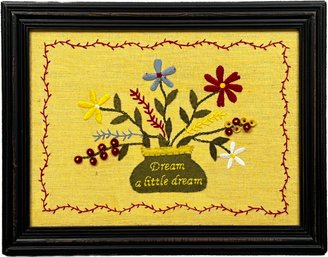 A Vintage Needlepoint - Dream A Little Dream