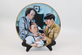 The Three Stooges 1994 Norman Maurer Productions Limited Edition Plate #LA6077