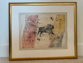 Well Framed Cave Drawings Artwork - Pencil Signed