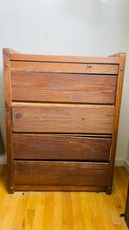 Solid Wood 4 Drawer Cabinet